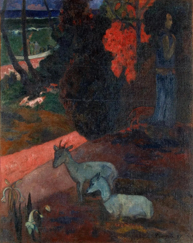 Paysage aux deux chèvres - Paul Gauguin
