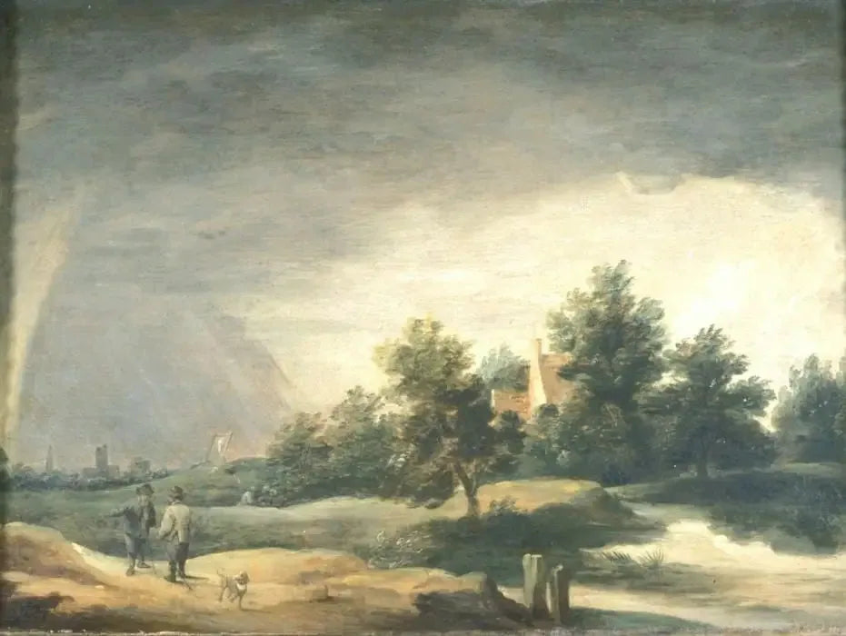 Paysage avec arc-en-ciel - David Teniers le Jeune image 1 reproduction réalisée par Alpha Reproduction