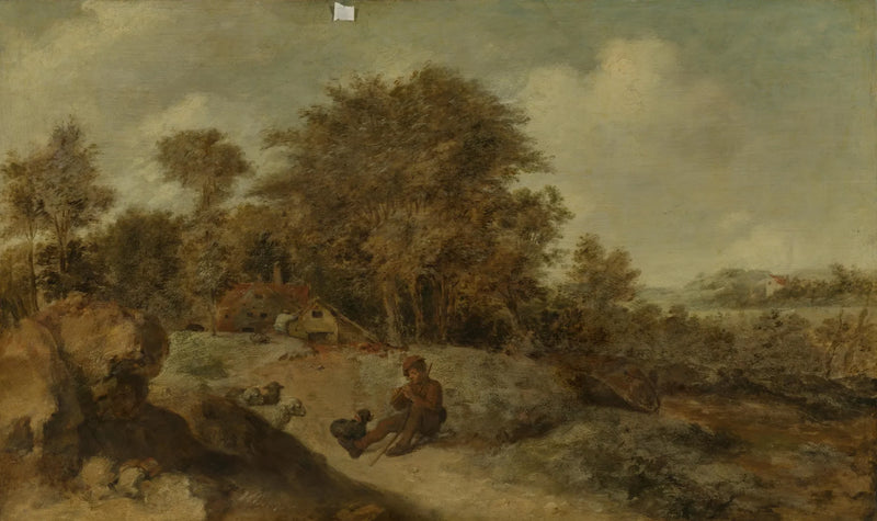 Paysage avec berger - Adriaen Brouwer