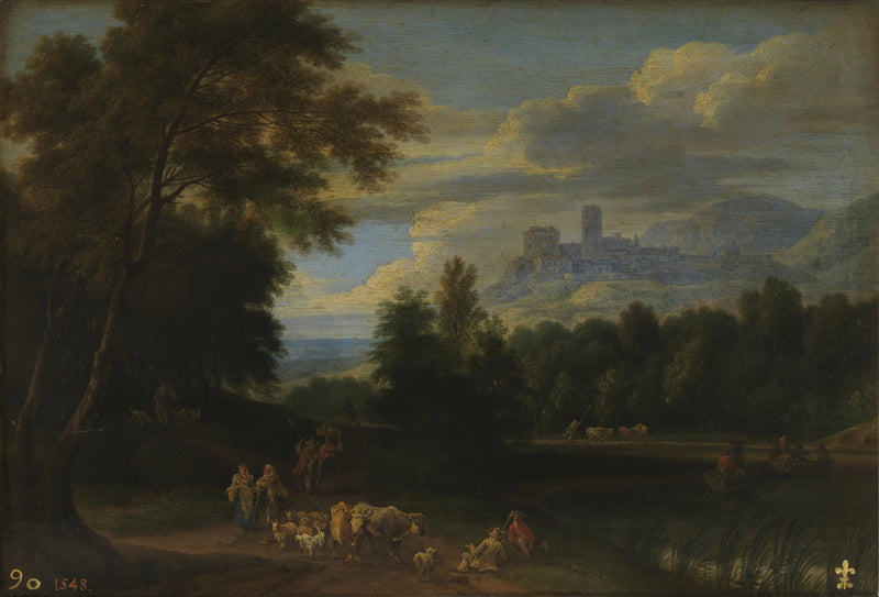 Paysage avec des bergers - Adriaen Frans Boudewyns