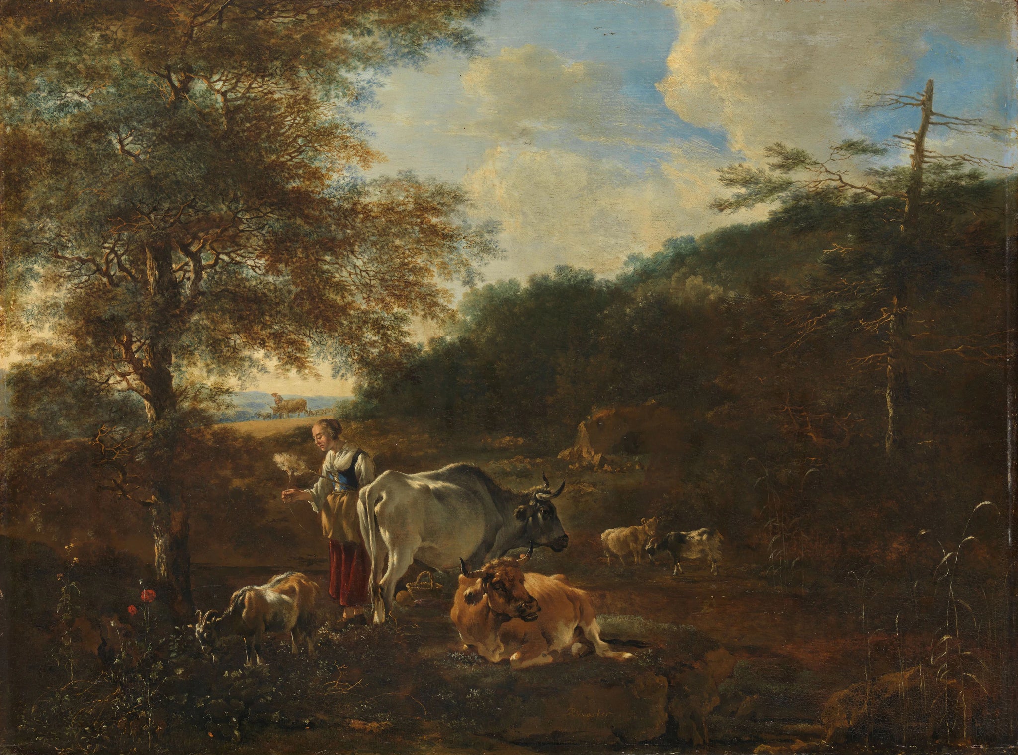 Paysage avec du bétail - Adam Pynacker