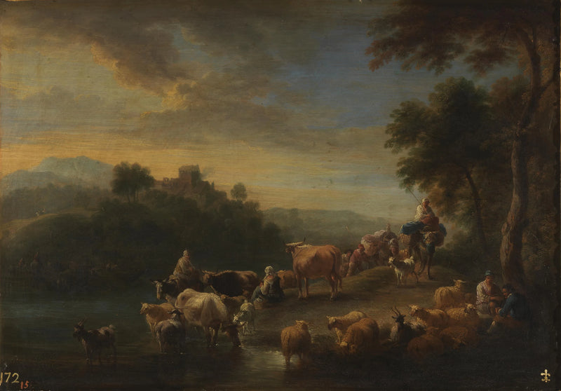 Paysage avec le bétail - Adriaen Frans Boudewyns