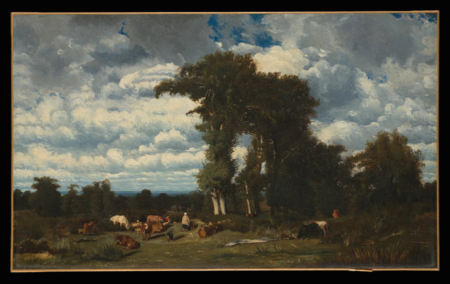 Paysage avec du bétail au Limousin - Jules Dupré