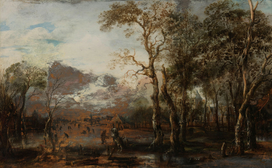 Paysage avec chasseur - Aernout van der Neer