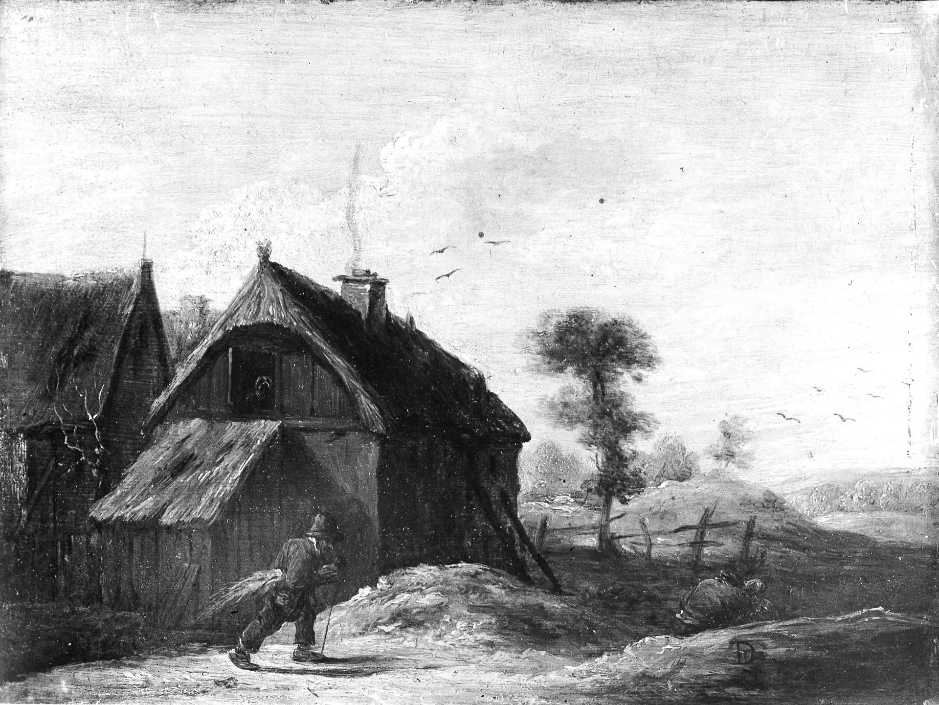 Paysage avec chaumières - David Teniers the Younger
