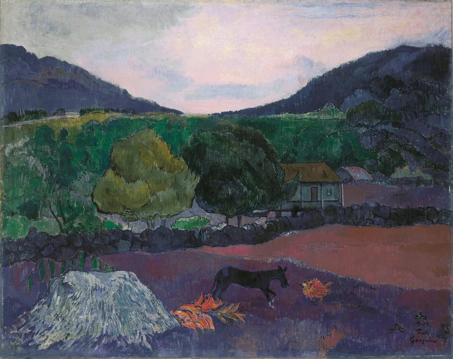 Paysage avec chien - Paul Gauguin