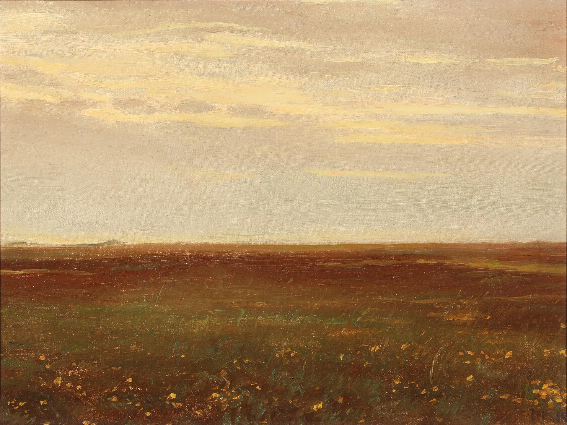 Paysage avec des fleurs sauvages. - Michael Peter Ancher image 1 copie peinte à la main à l’huile