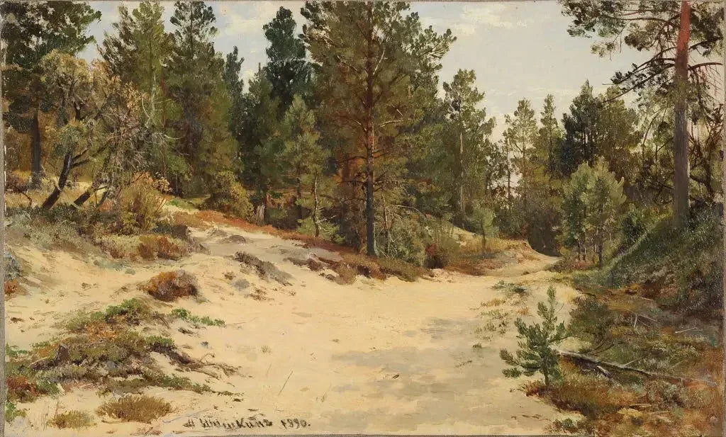 Paysage avec des pins - Ivan Chichkine image 1 reproduction réalisée par Alpha Reproduction