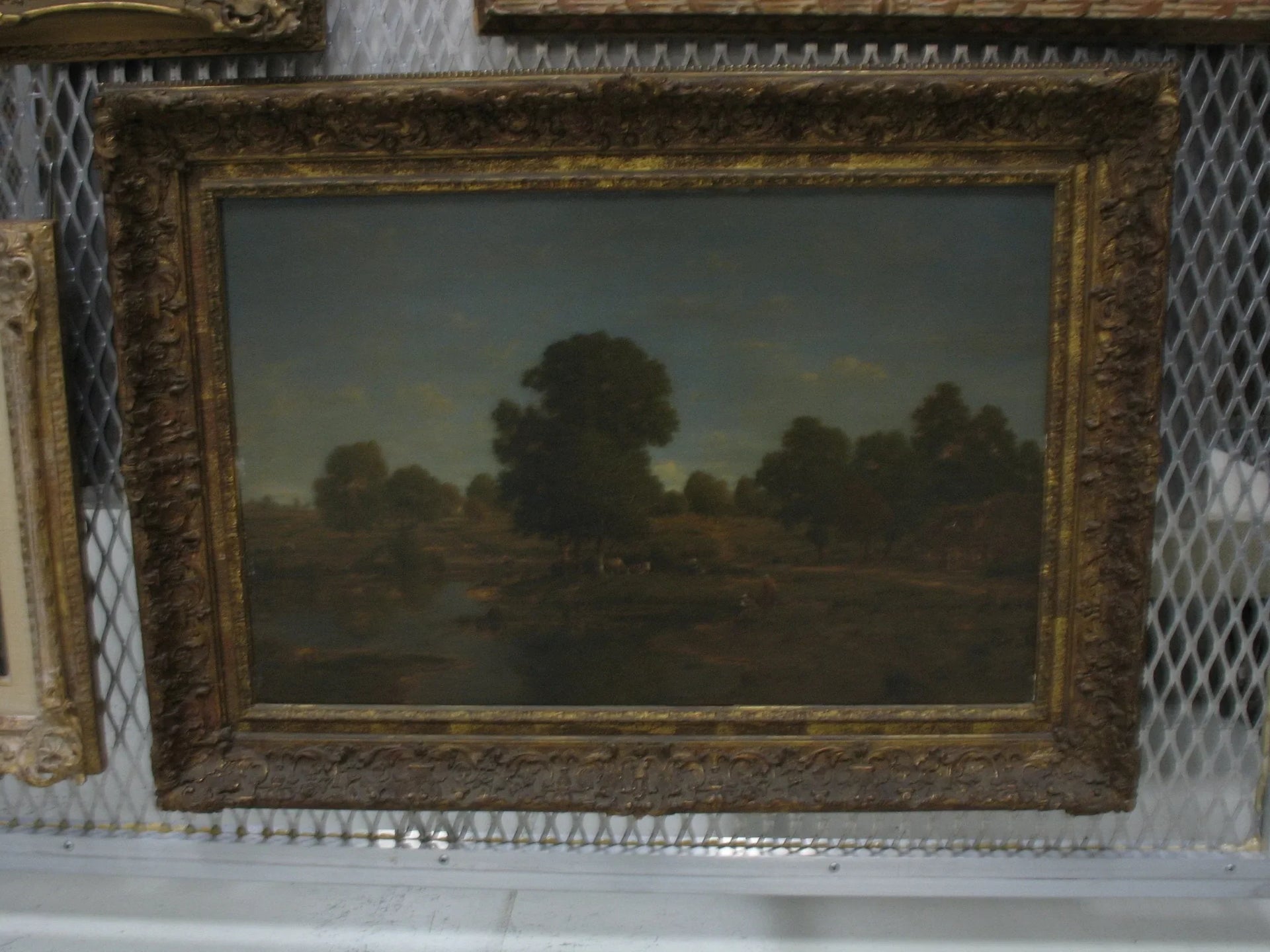 Paysage avec des vaches - Théodore Rousseau image 1 reproduction de peinture à l’huile