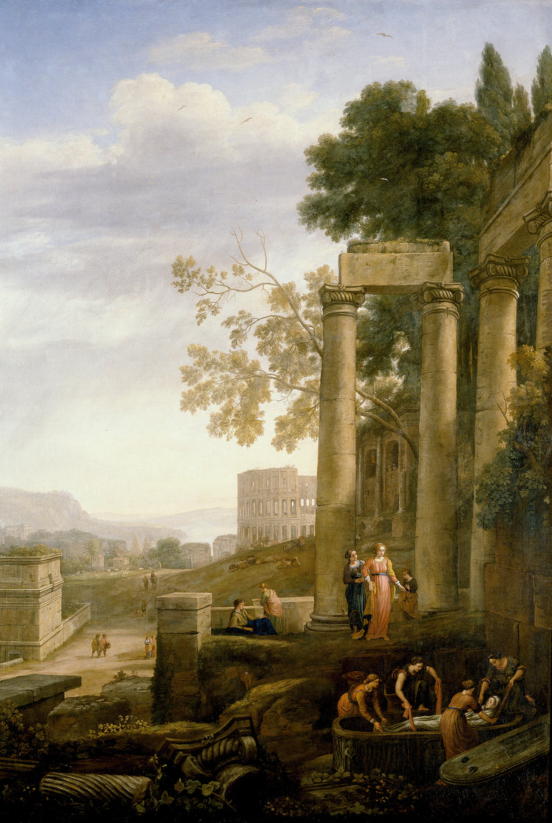 Paysage avec l’enterrement de sainte Séraphie - Claude Gellée