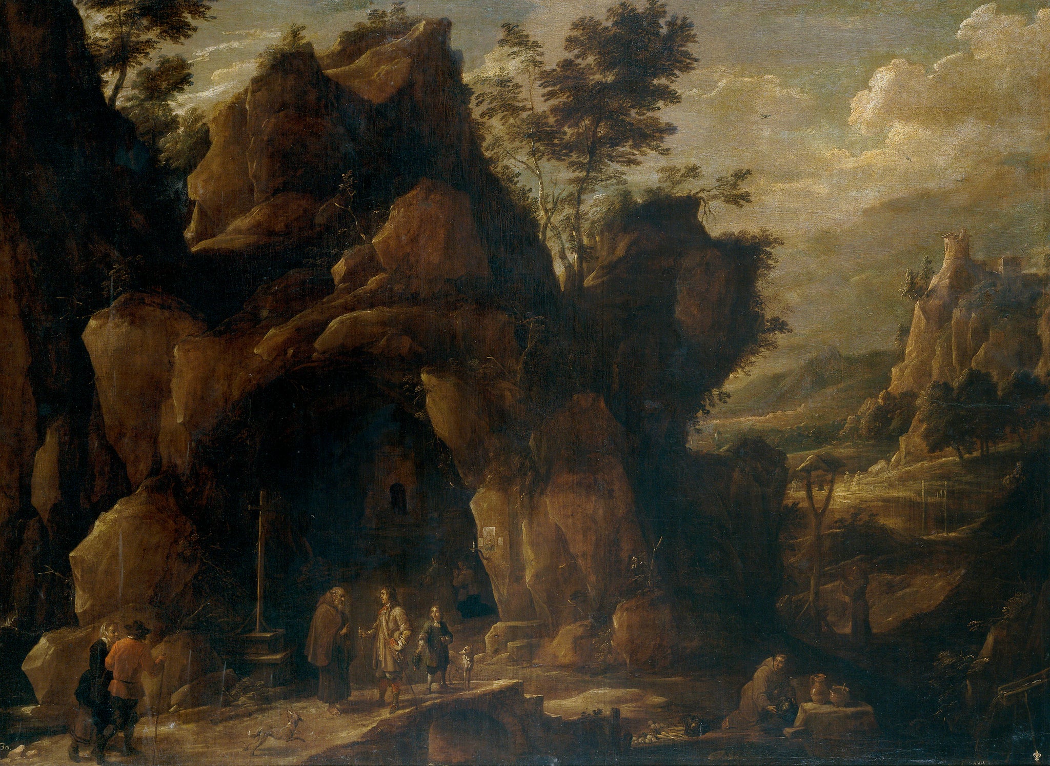 Paysage avec des ermites - David Teniers le Jeune