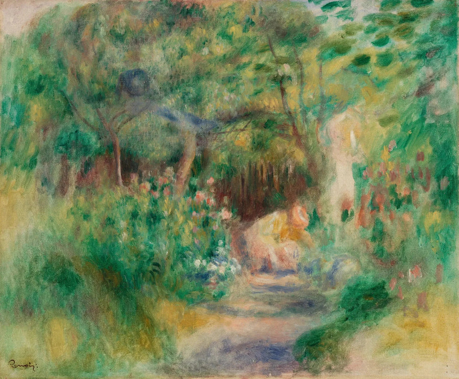 Paysage avec femme jardinant - Pierre-Auguste Renoir