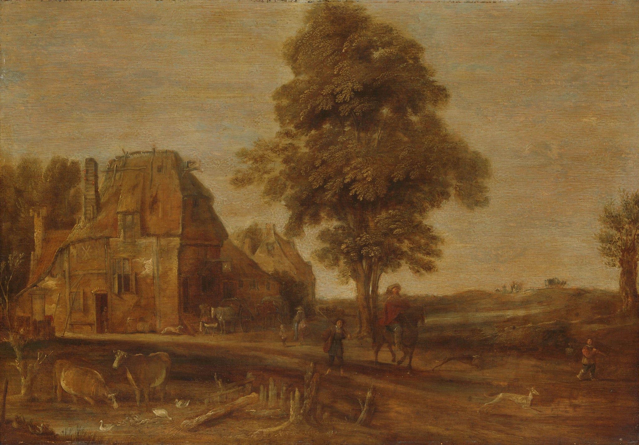Paysage avec halte - Aernout van der Neer