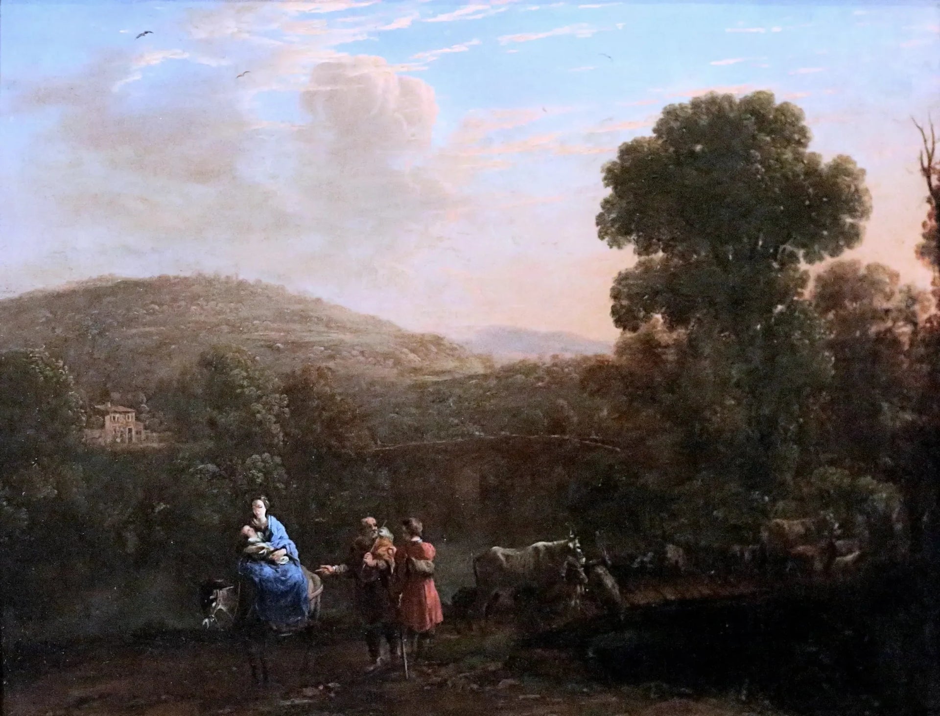 Paysage avec la fuite en Égypte - Claude Lorrain image 1 tableau peint à l’huile sur toile