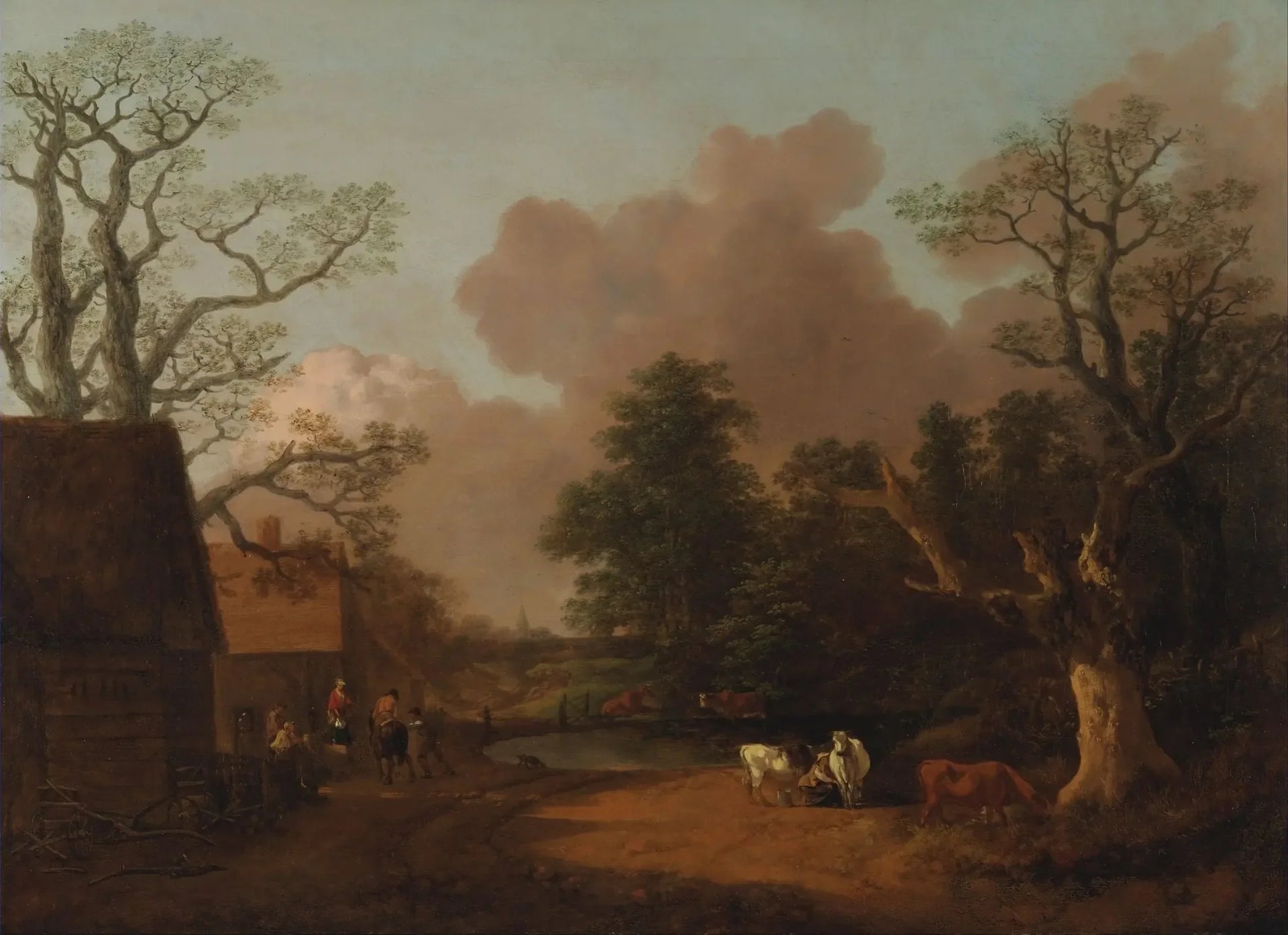 Paysage avec la laitière - Thomas Gainsborough image 1 reproduction réalisée par Alpha Reproduction