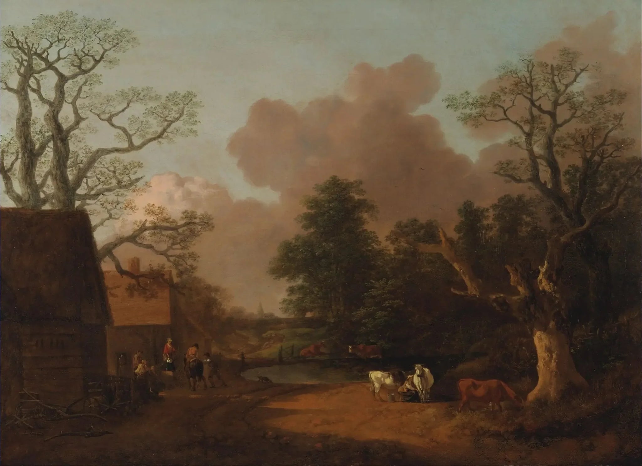 Paysage avec la laitière - Thomas Gainsborough image 1 reproduction réalisée par Alpha Reproduction