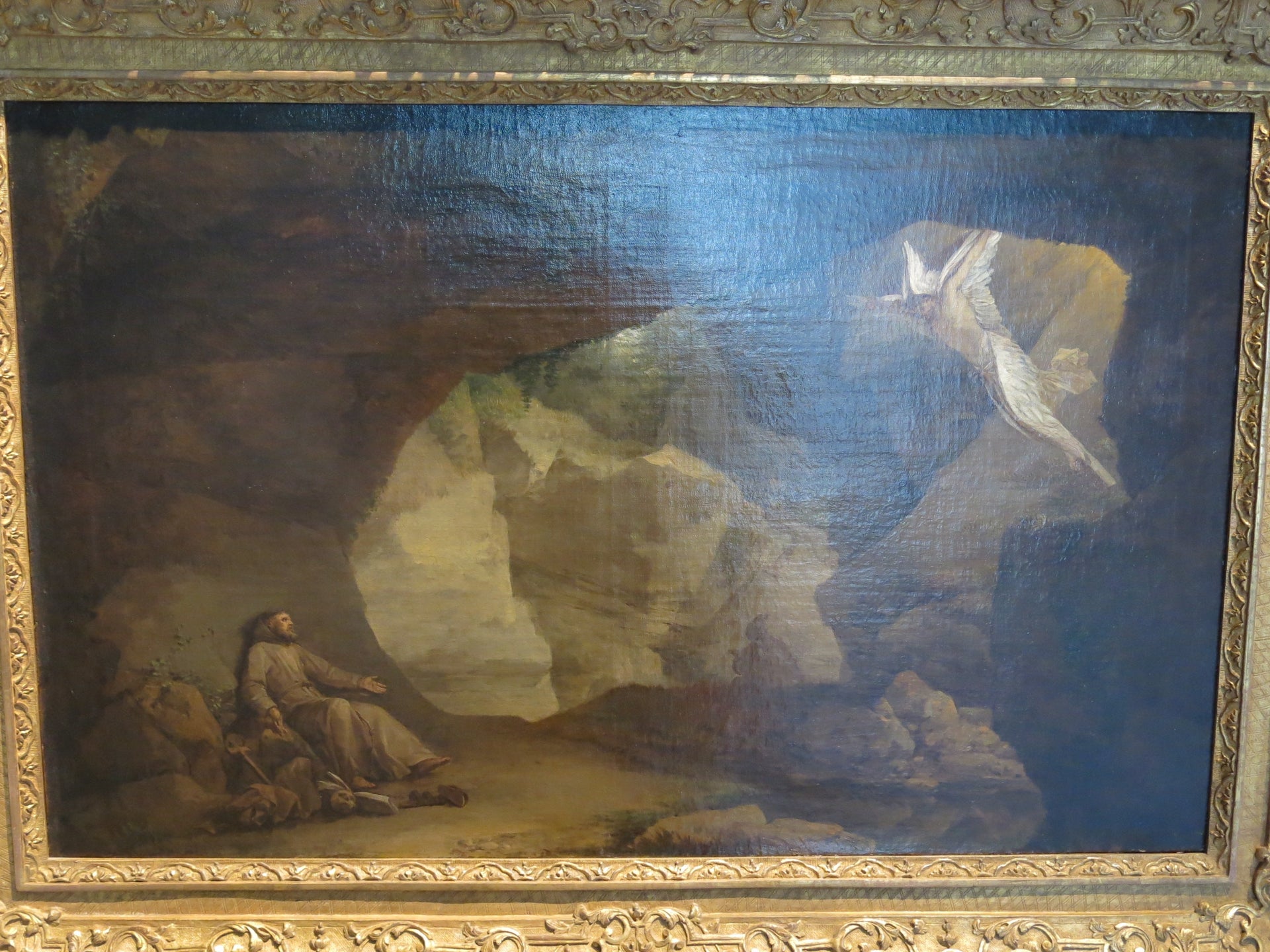 Paysage avec la stigmatisation de saint François - Laurent de La Hyre image 1 copie peinte à la main à l’huile