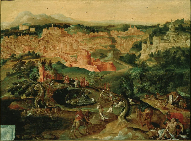 Paysage avec le Bon Samaritain - Maarten van Heemskerck