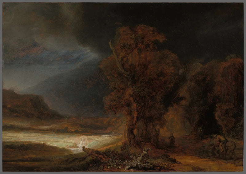 Paysage avec le Bon Samaritain - Rembrandt