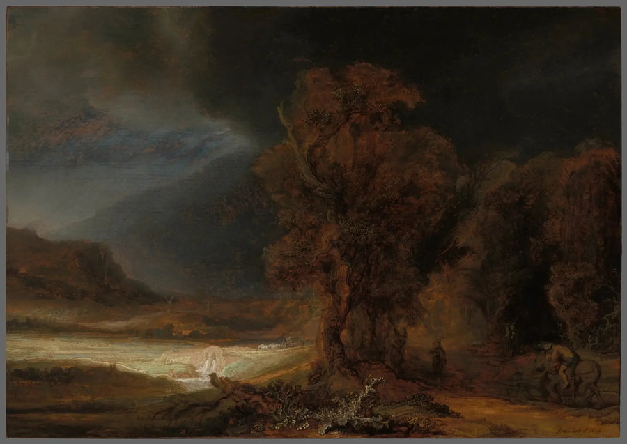Paysage avec le Bon Samaritain - Rembrandt