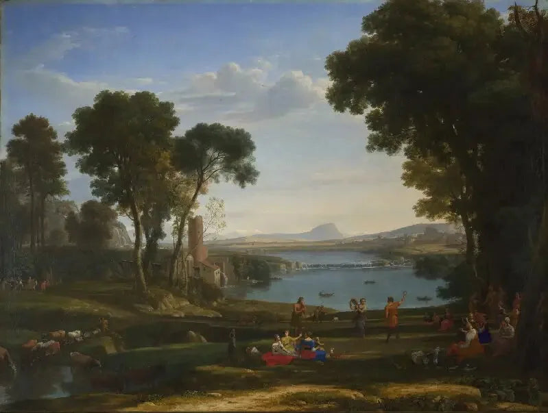 Paysage avec le mariage d'Isaac et Rebecca - Claude Lorrain image 1 reproduction réalisée par Alpha Reproduction