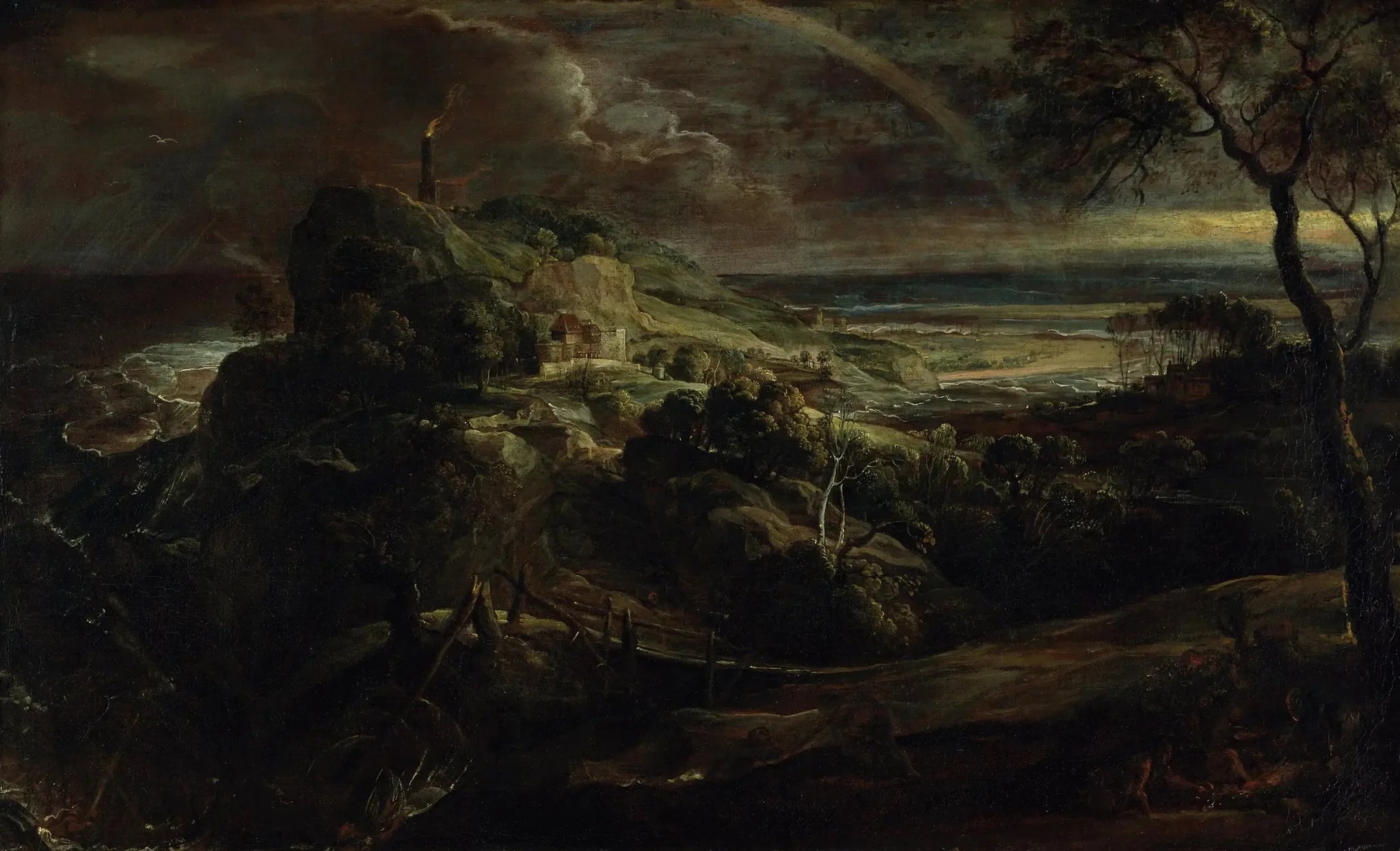 Paysage avec le naufrage de Paul - Peter Paul Rubens image 1 reproduction artisanale de tableau