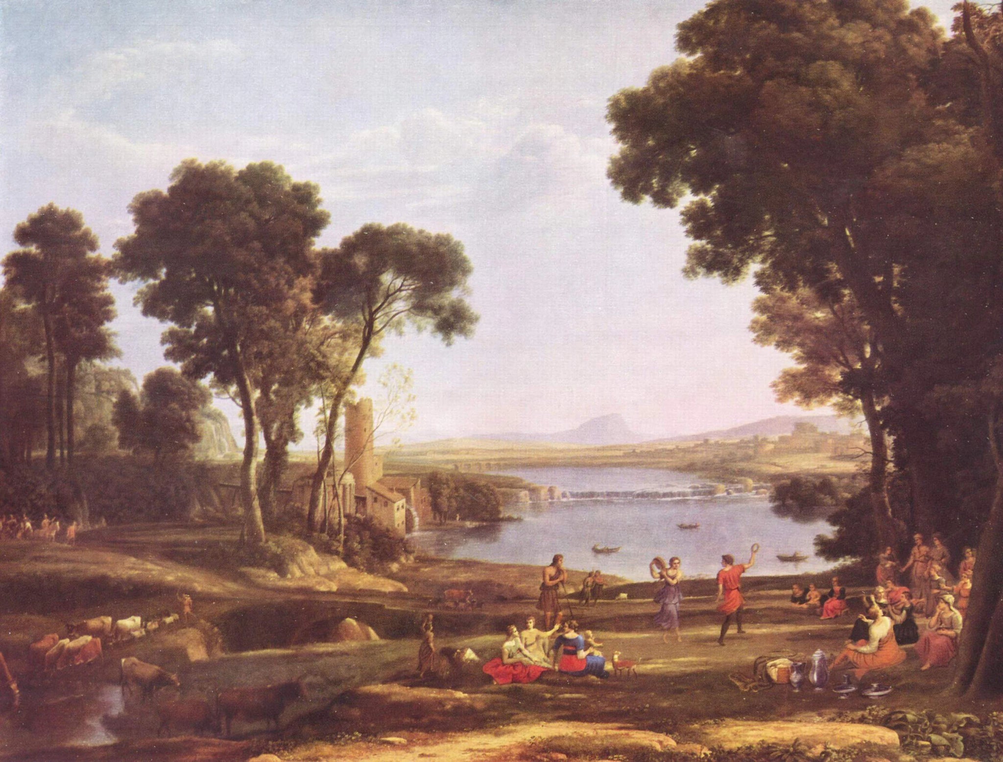 Paysage avec le mariage d'Isaac et Rebecca - Claude Gellée