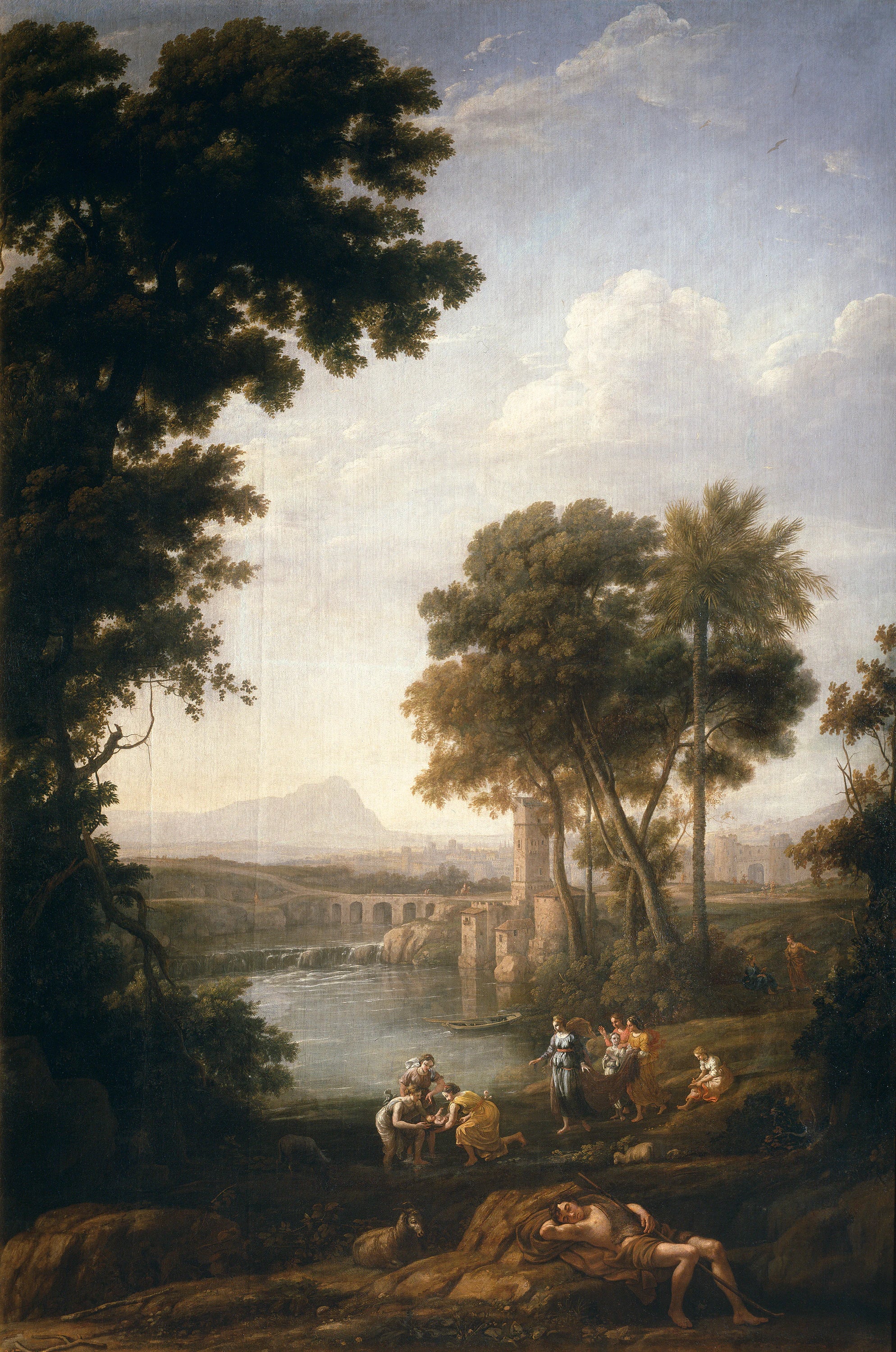 Paysage avec Moïse sauvé des eaux du Nil - Claude Gellée
