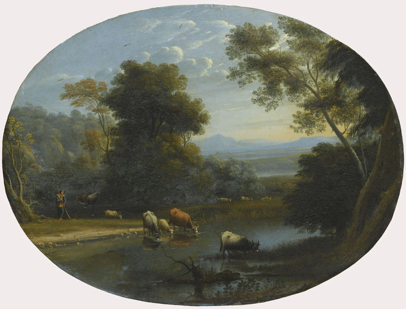 Paysage avec pâtre et troupeau - Claude Gellée
