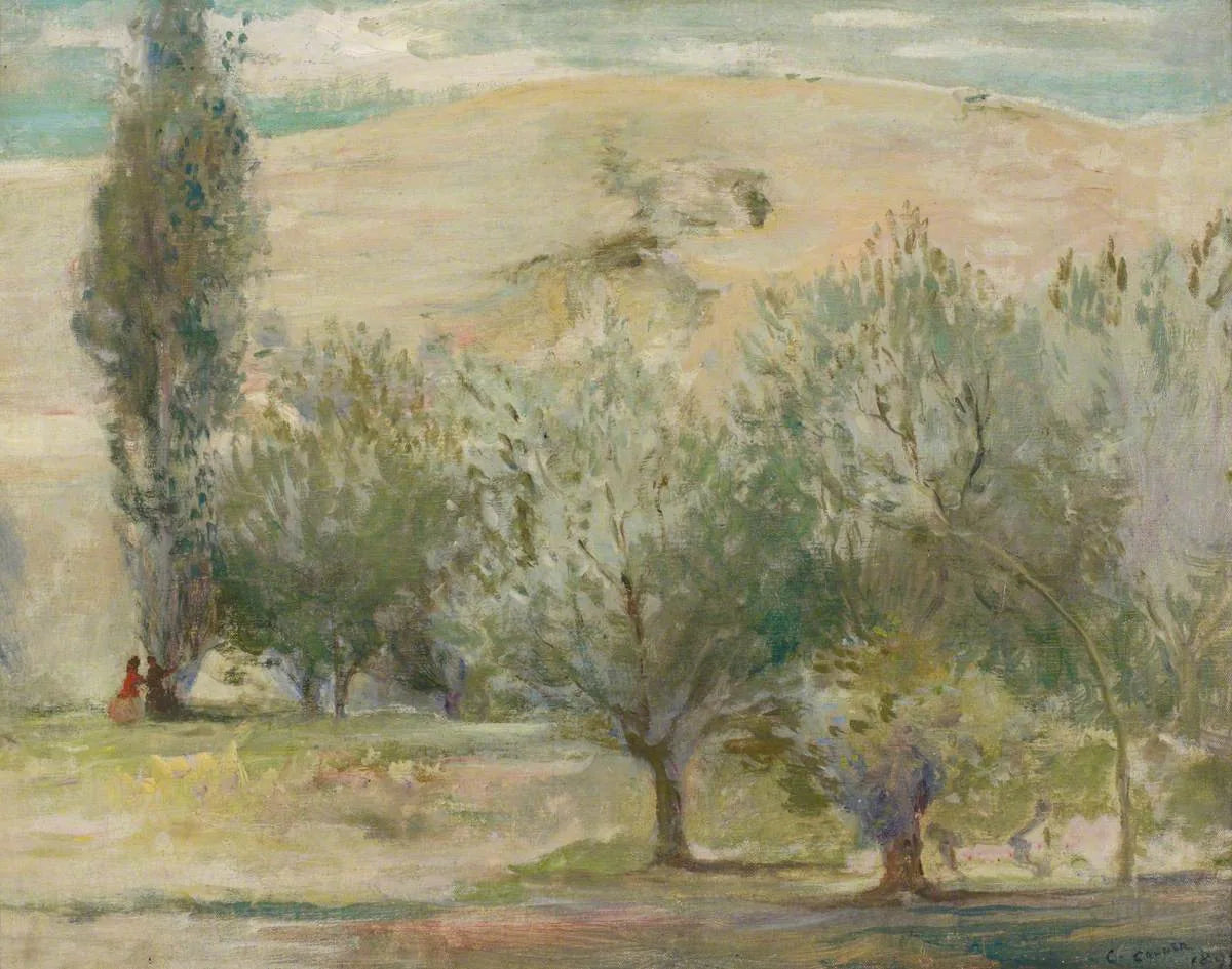 Paysage avec personnages - Charles Conder image 1 reproduction d’œuvre d’art à l’huile