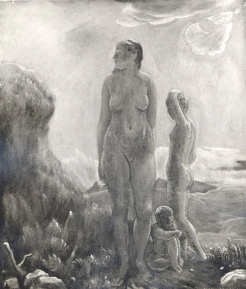 Paysage avec personnages - Kenneth Hayes Miller