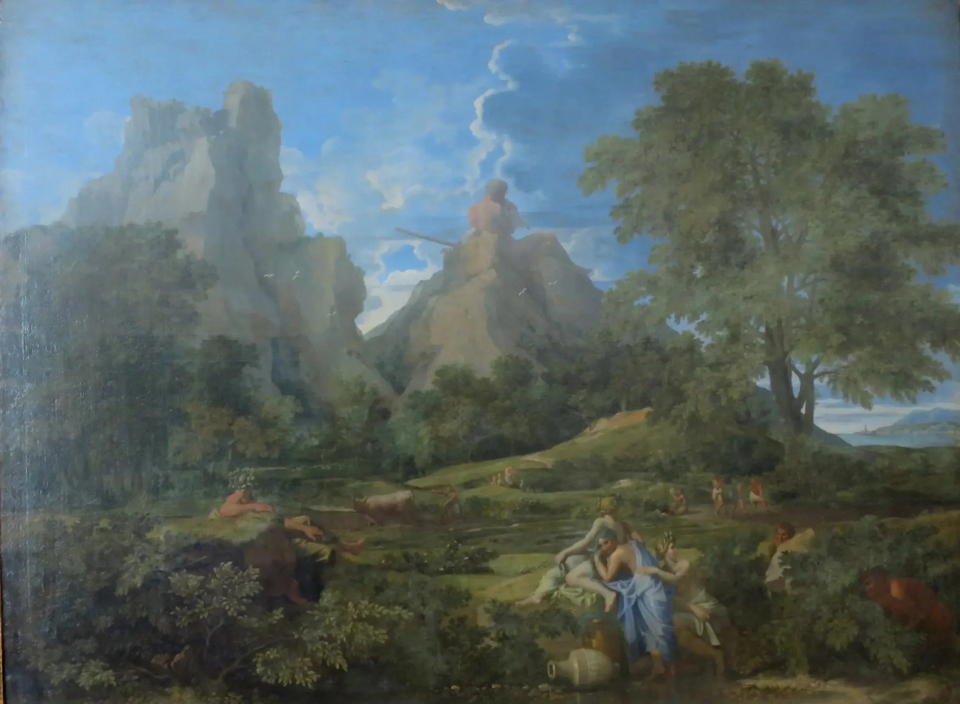 Paysage avec Polyphème - Nicolas Poussin image 1 reproduction de peinture à l’huile