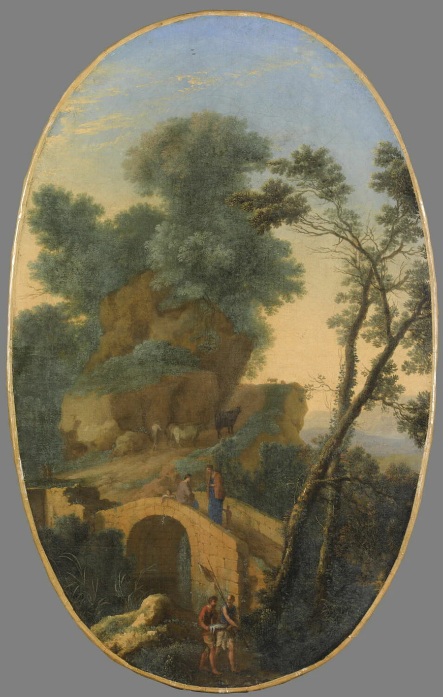 Paysage avec un pont - Herman van Swanevelt