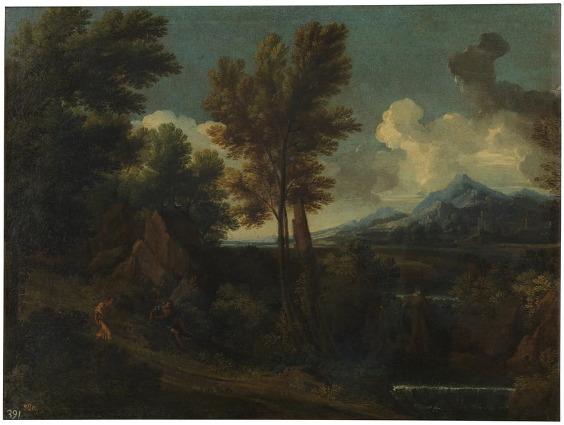 Paysage avec promeneur - Gaspard Dughet