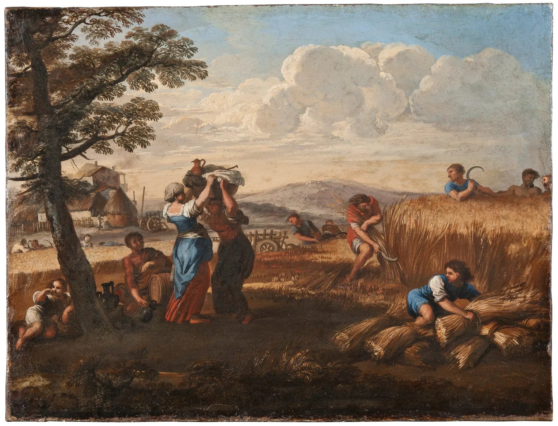 Paysage avec récolte - Pietro da Cortona image 1 copie peinte à la main à l’huile
