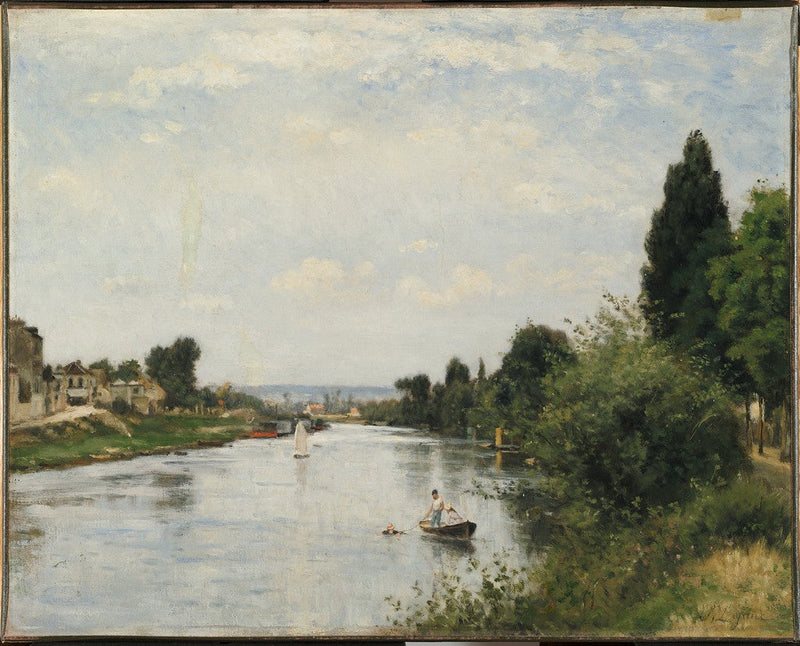Paysage avec rivière - Stanislas Lépine