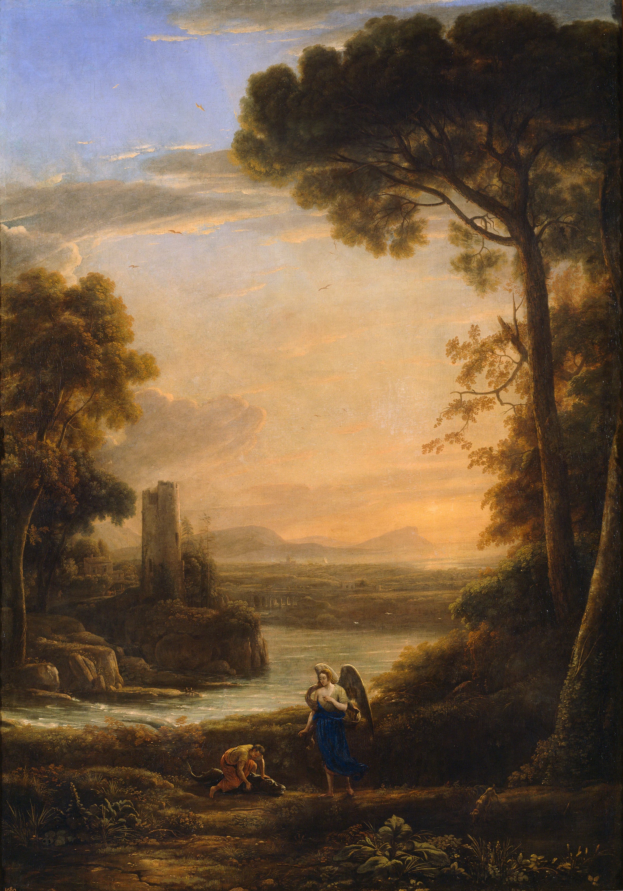 Paysage avec Tobie et Raphaël - Claude Gellée