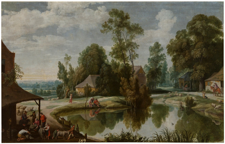 Paysage avec des tondeurs - Jan Wildens