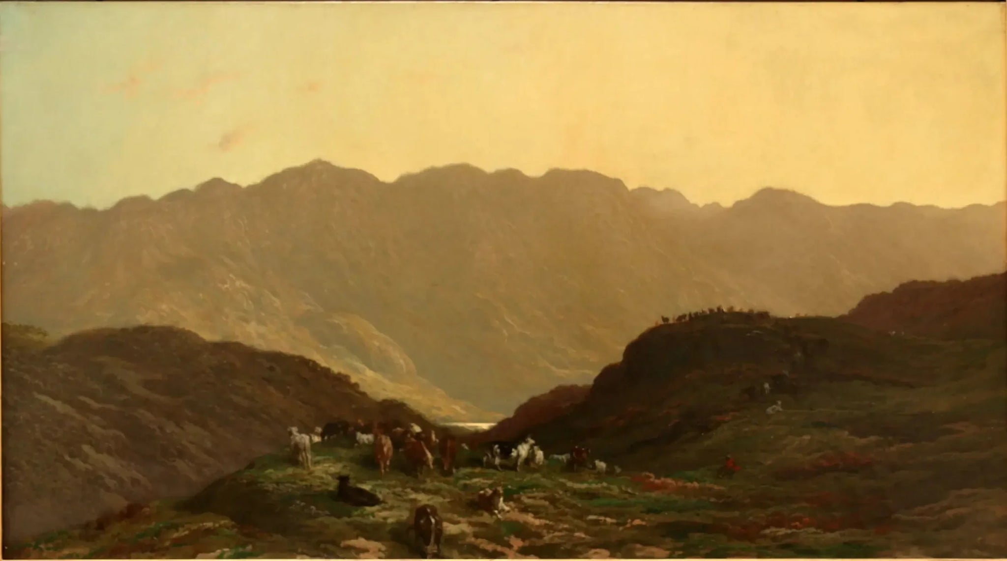 Paysage avec troupeau - Gustave Doré image 1 reproduction de peinture à l’huile