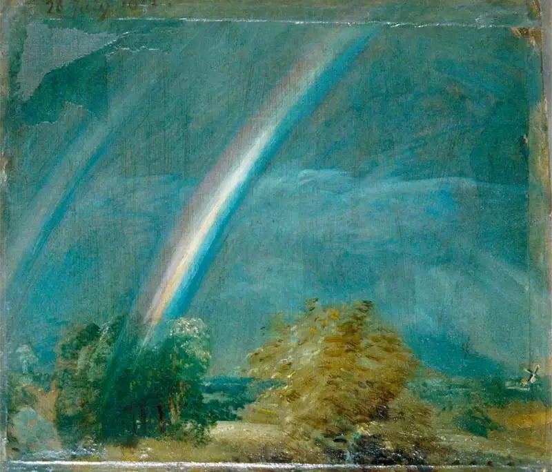 Paysage avec un double arc-en-ciel - John Constable image 1 tableau peint à l’huile sur toile