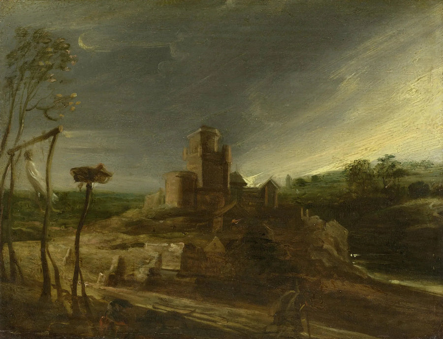 Paysage avec un pendu sur une potence - Peter Paul Rubens