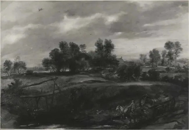 Paysage avec une calèche - Peter Paul Rubens image 1 reproduction réalisée par Alpha Reproduction
