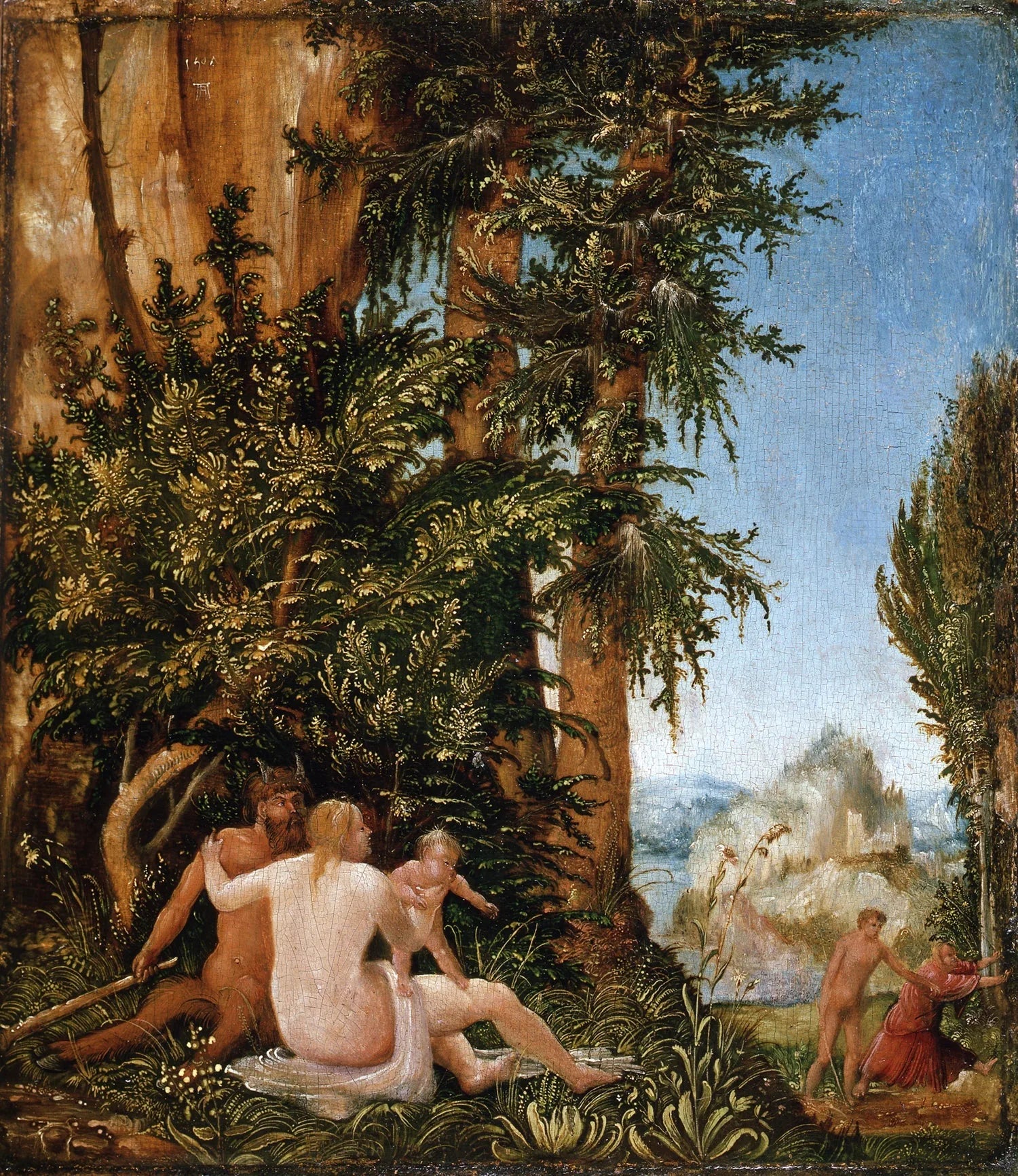 paysage avec une famille de Satyr - Albrecht Altdorfer image 1 reproduction réalisée par Alpha Reproduction