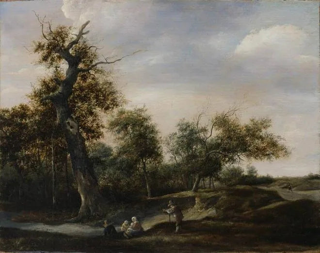 Paysage avec une route sablonneuse - Jan Steen image 1 tableau peint à l’huile sur toile