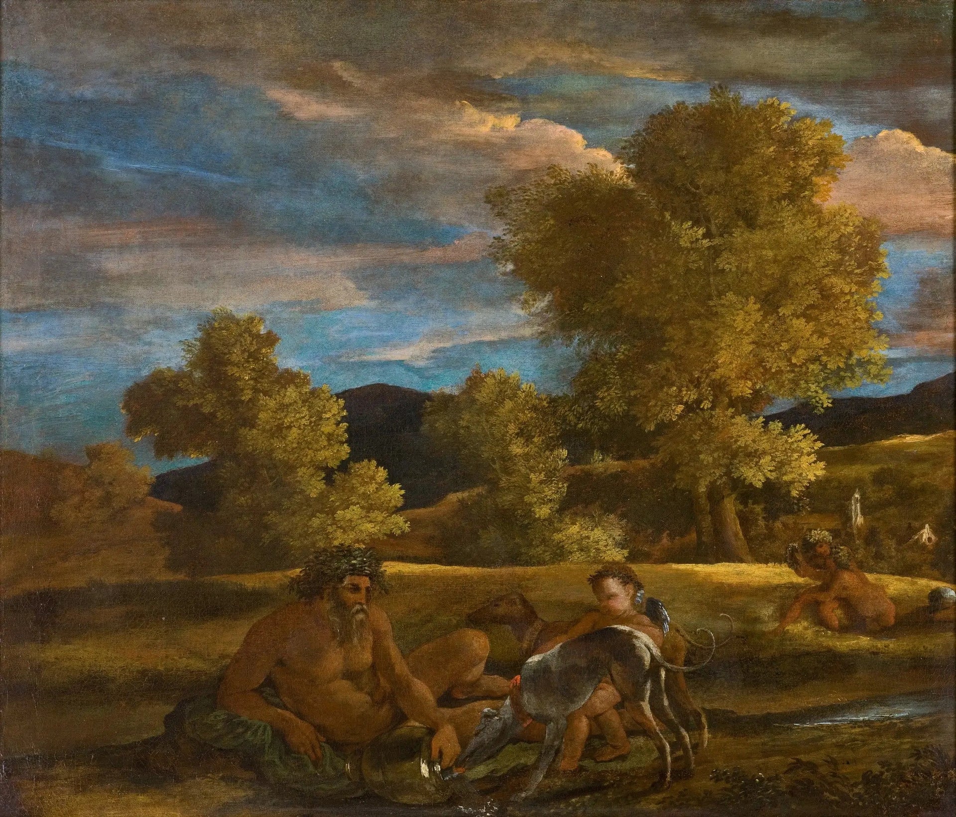 Paysage avec Vénus et Adonis - Nicolas Poussin image 1 reproduction de peinture à l’huile