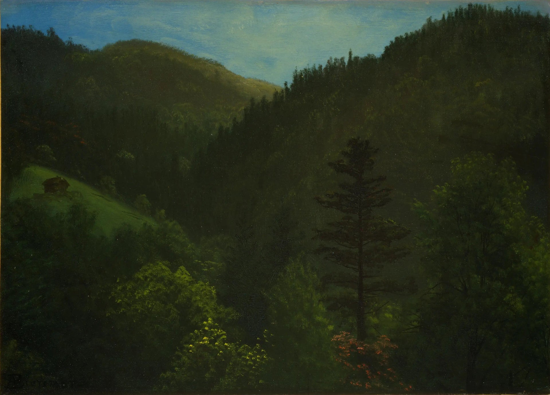 Paysage boisé - Albert Bierstadt image 1 reproduction réalisée par Alpha Reproduction