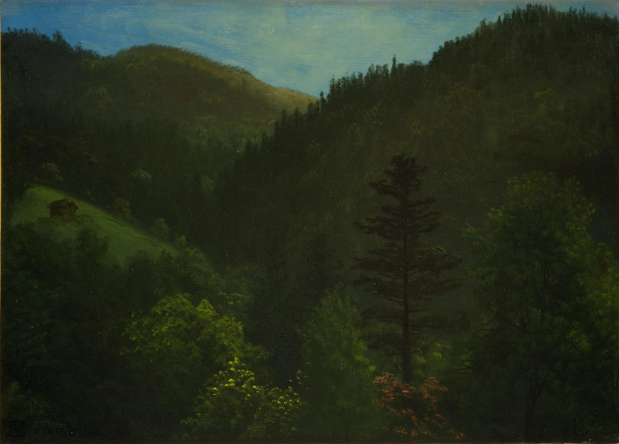 Paysage boisé - Albert Bierstadt