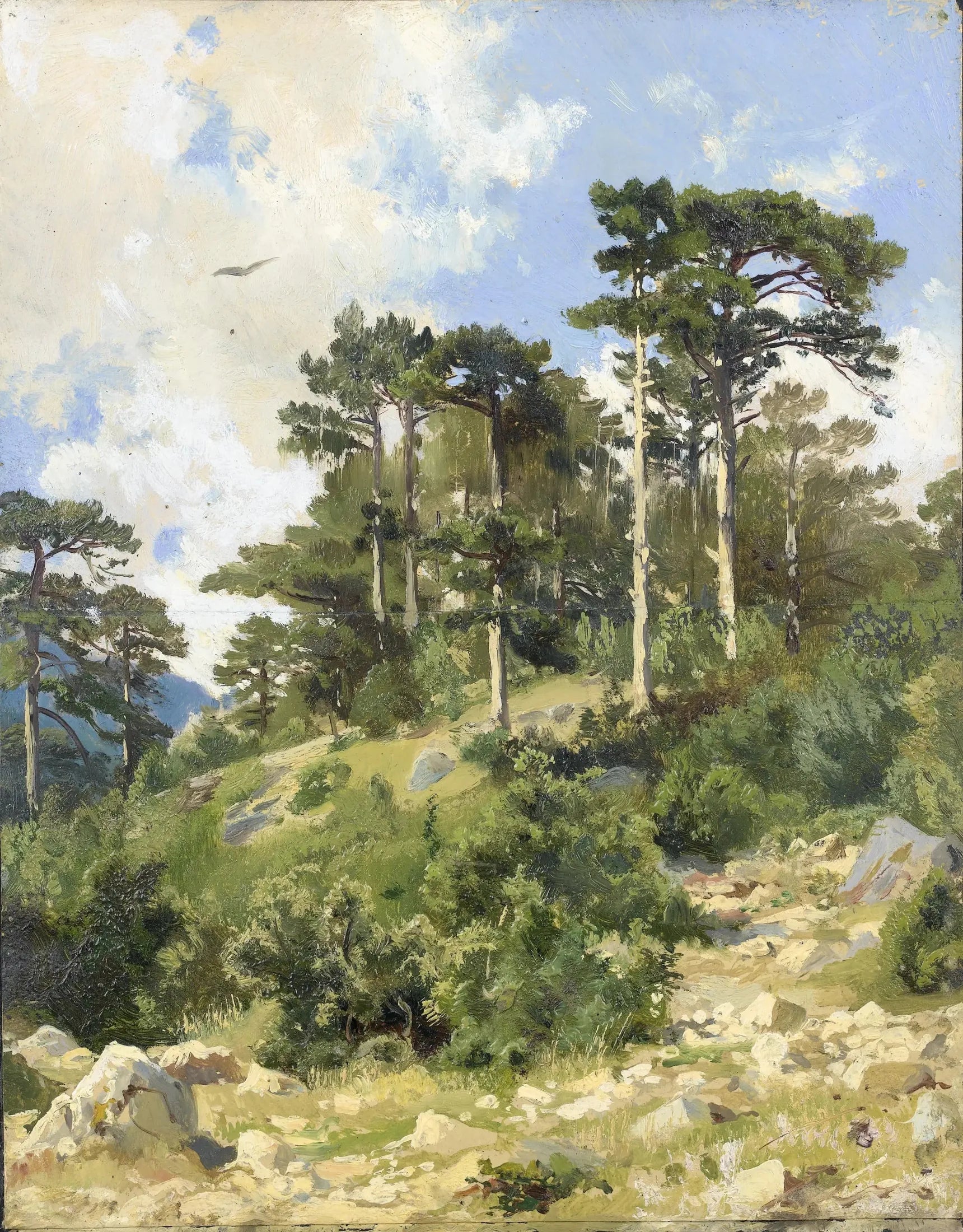 Paysage boisé - Ivan Chichkine image 1 reproduction de peinture à l’huile