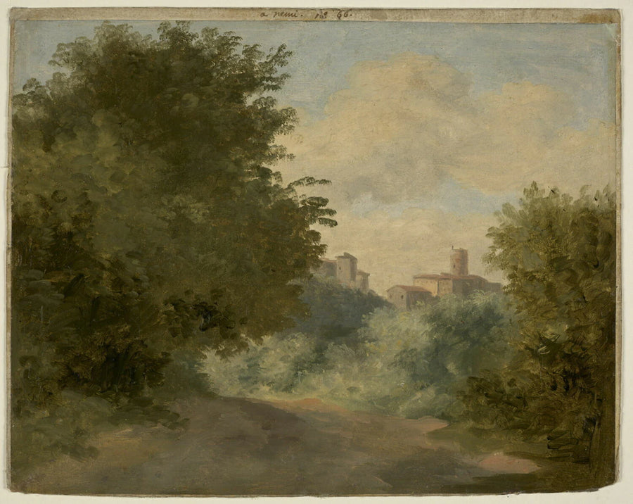 Paysage boisé à Nemi - Pierre de Valenciennes
