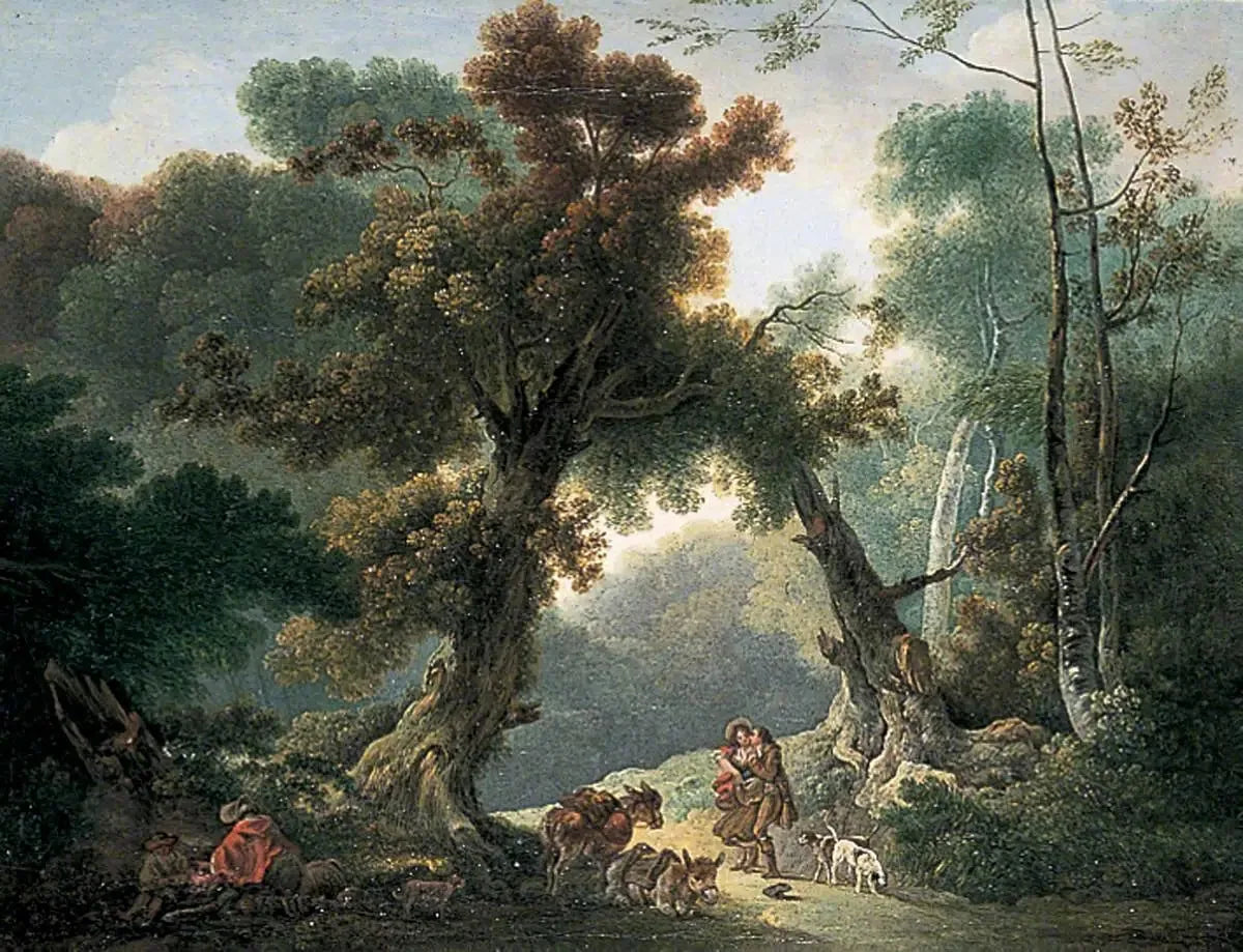 Paysage boisé - Thomas Gainsborough image 1 copie de tableau peinte à la main
